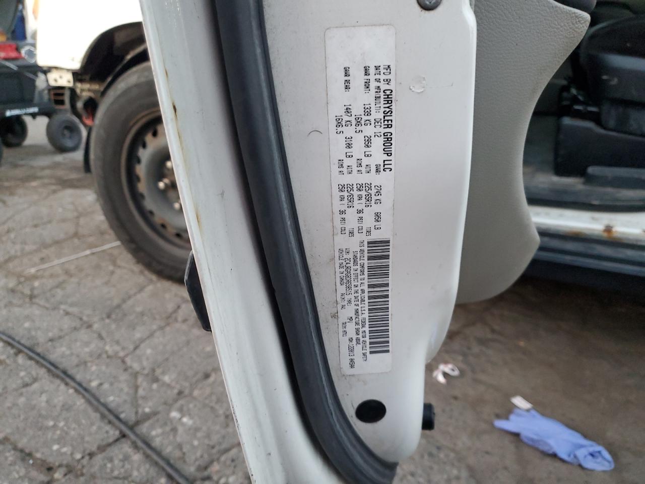 2013 Ram Tradesman VIN: 2C4JRGAG8DR658515 Lot: 71232865