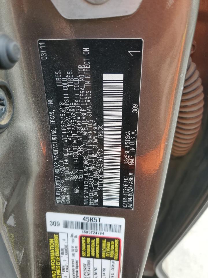 2011 Toyota Tundra Crewmax Sr5 VIN: 5TFDY5F19BX194173 Lot: 81567595