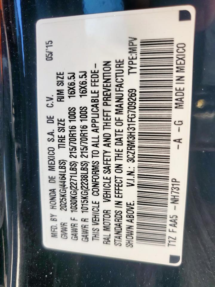 2015 Honda Cr-V Lx VIN: 3CZRM3H31FG709269 Lot: 84025145