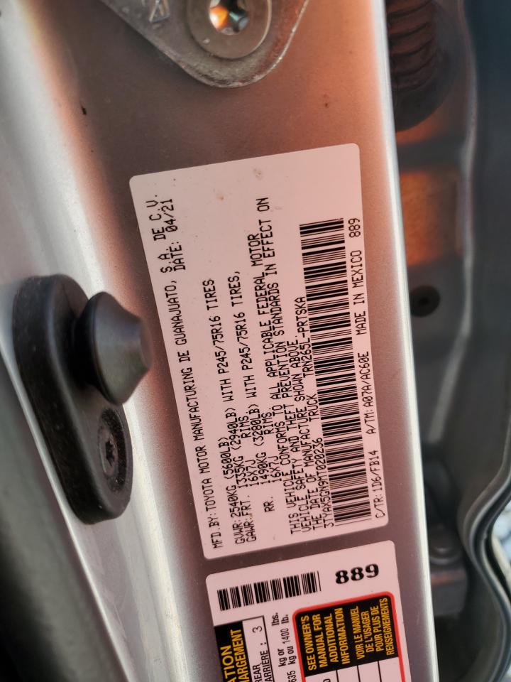 2021 Toyota Tacoma Double Cab VIN: 3TYAX5GN9MT020236 Lot: 82160535