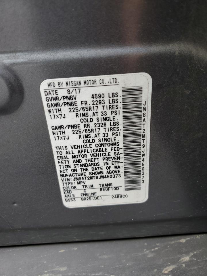 2018 Nissan Rogue S VIN: JN8AT2MT9JW450373 Lot: 71203825