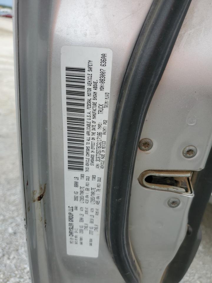 2012 Dodge Ram 2500 Slt VIN: 3C6TD5DT6CG117186 Lot: 81503225