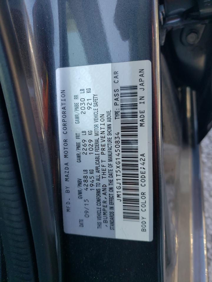 2016 Mazda 6 Touring VIN: JM1GJ1T5XG1450834 Lot: 80879235