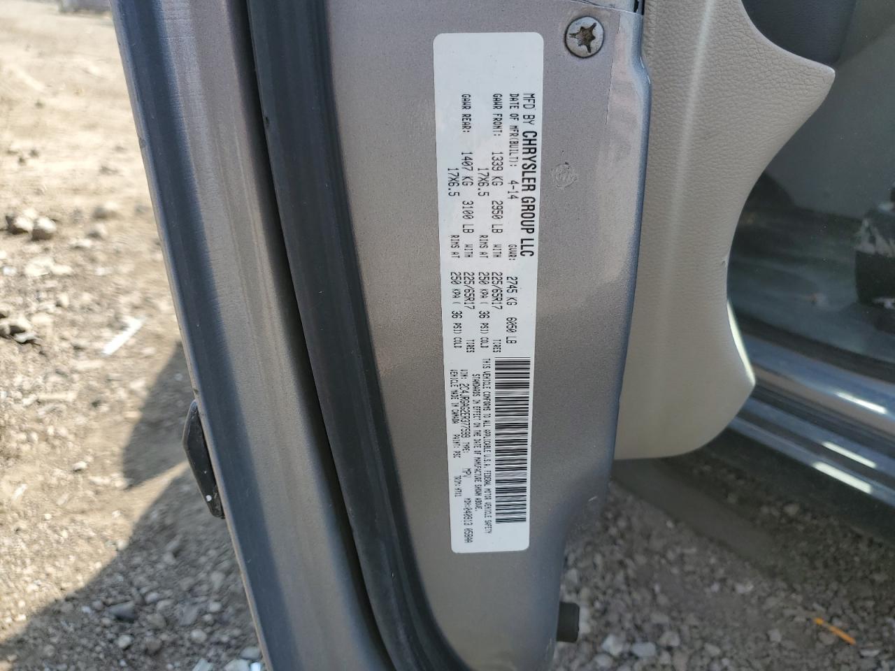 2014 Ram Tradesman VIN: 2C4JRGAG2ER377599 Lot: 81263145