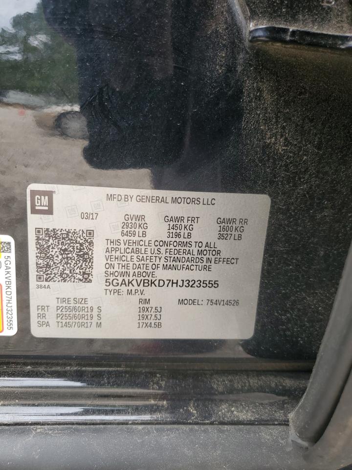 2017 Buick Enclave VIN: 5GAKVBKD7HJ323555 Lot: 81017115