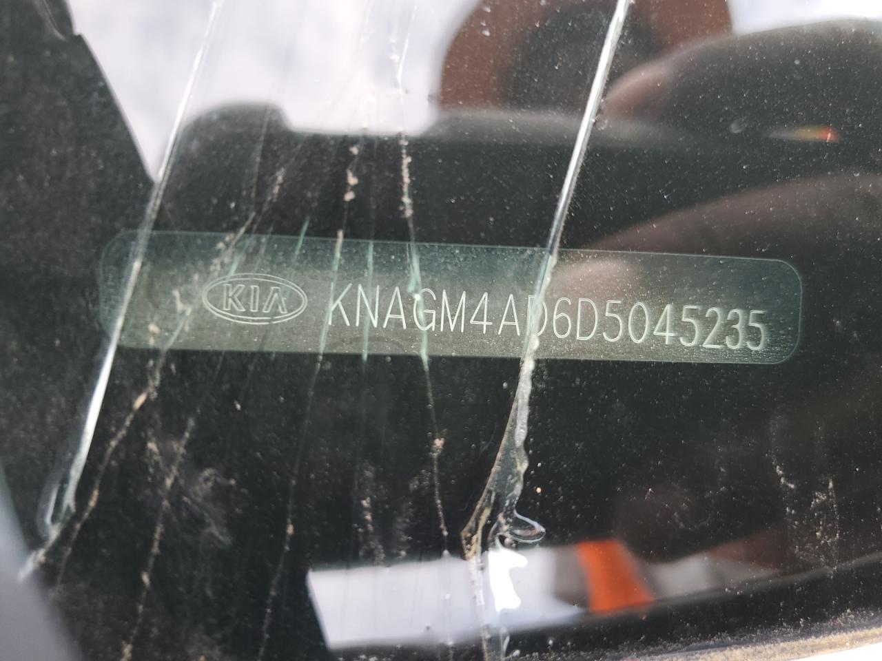 2013 Kia Optima Hybrid VIN: KNAGM4AD6D5045235 Lot: 81221975