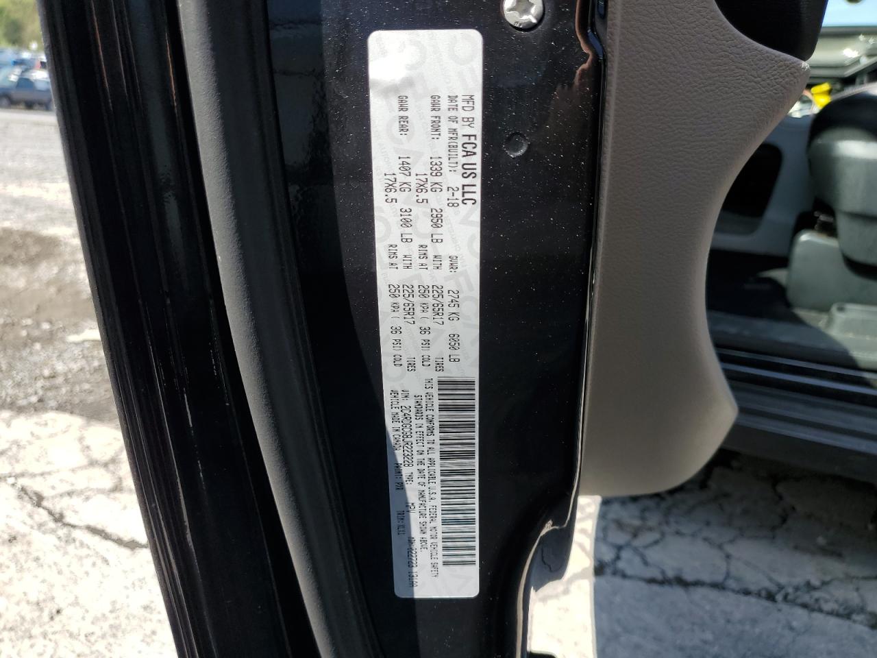 2018 Dodge Grand Caravan Sxt VIN: 2C4RDGCG8JR223228 Lot: 81611895