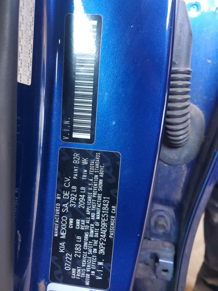 2023 Kia Forte Lx VIN: 3KPF24AD9PE518431 Lot: 83975645