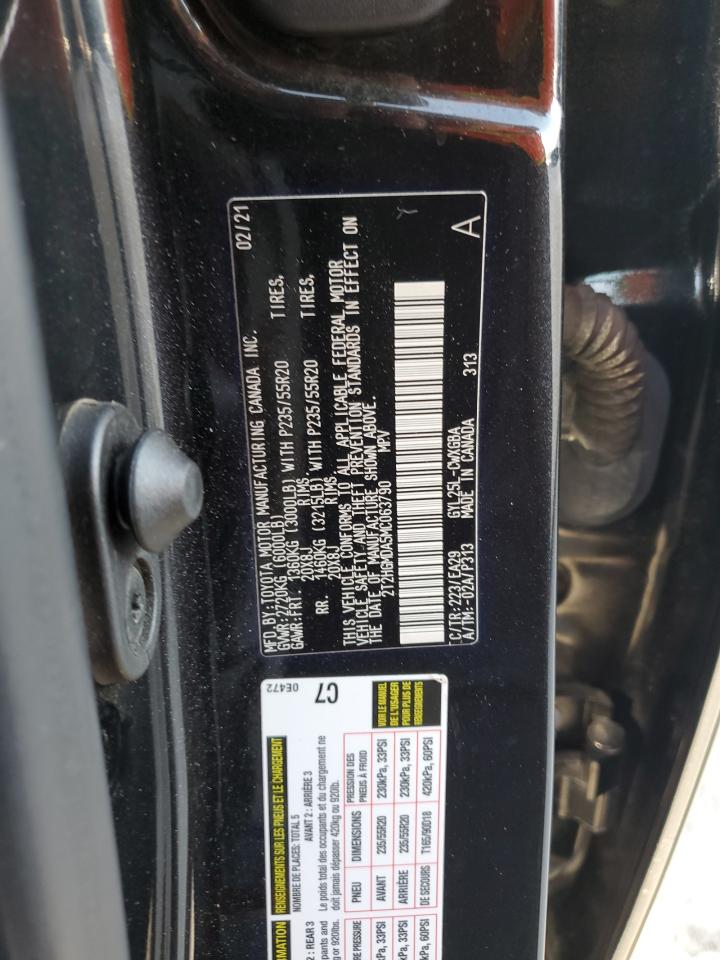 2021 Lexus Rx 450H VIN: 2T2HGMDA5MC063790 Lot: 71232375