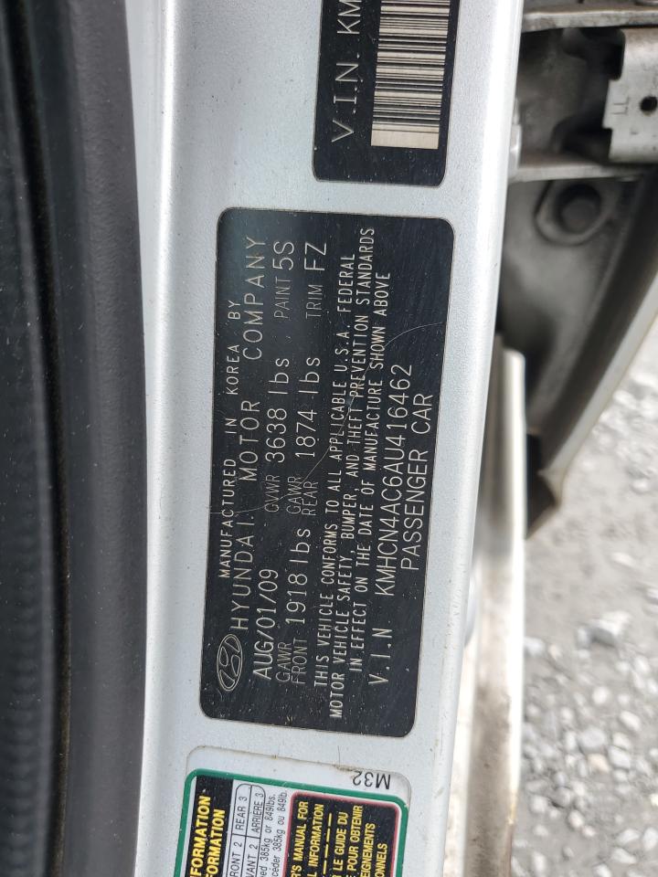 2010 Hyundai Accent Gls VIN: KMHCN4AC6AU416462 Lot: 81805265