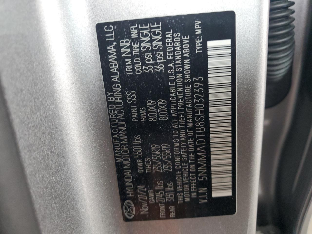 2025 Genesis Gv70 Base VIN: 5NMMADTB8SH032393 Lot: 84249405