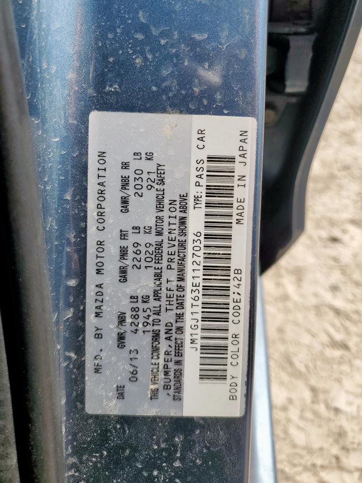 2014 Mazda 6 Touring VIN: JM1GJ1T63E1127036 Lot: 83839775