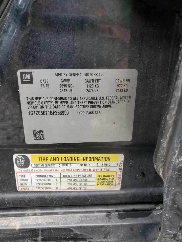 2011 Chevrolet Malibu Ltz VIN: 1G1ZE5E71BF263909 Lot: 84018345