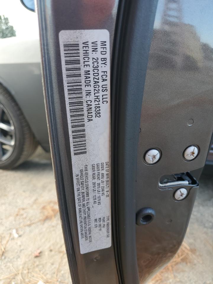 2020 Dodge Challenger Sxt VIN: 2C3CDZAG2LH218382 Lot: 80453135