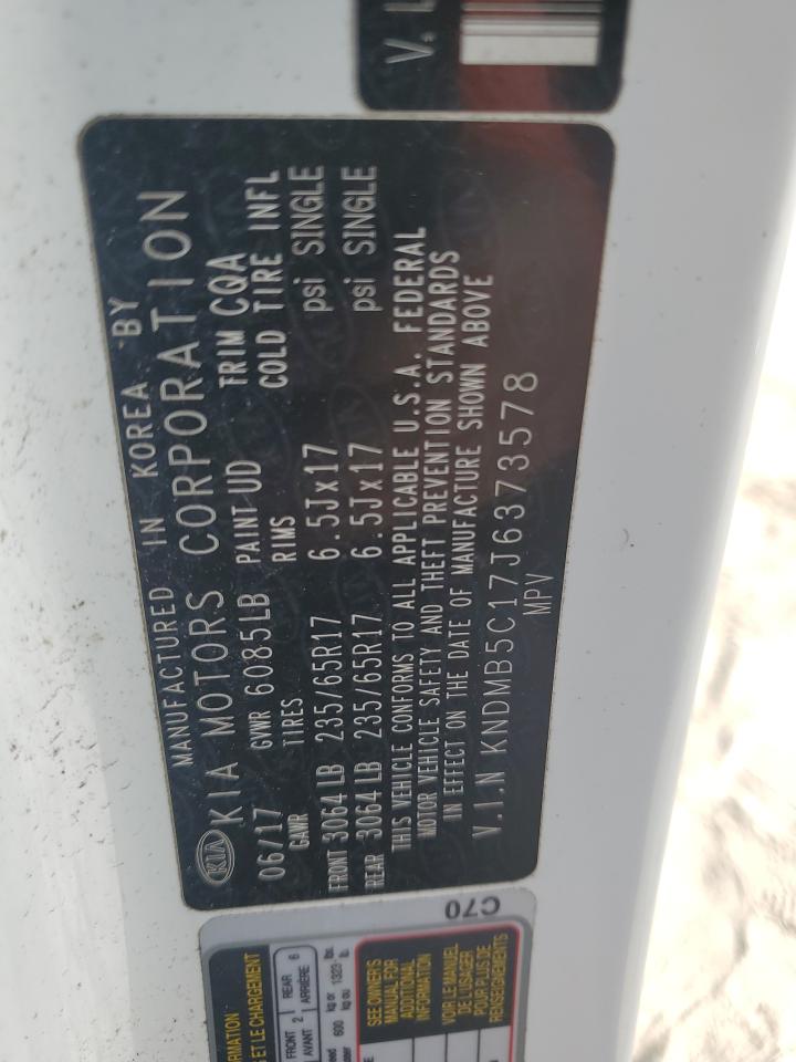 2018 Kia Sedona Lx VIN: KNDMB5C17J6373578 Lot: 81616315