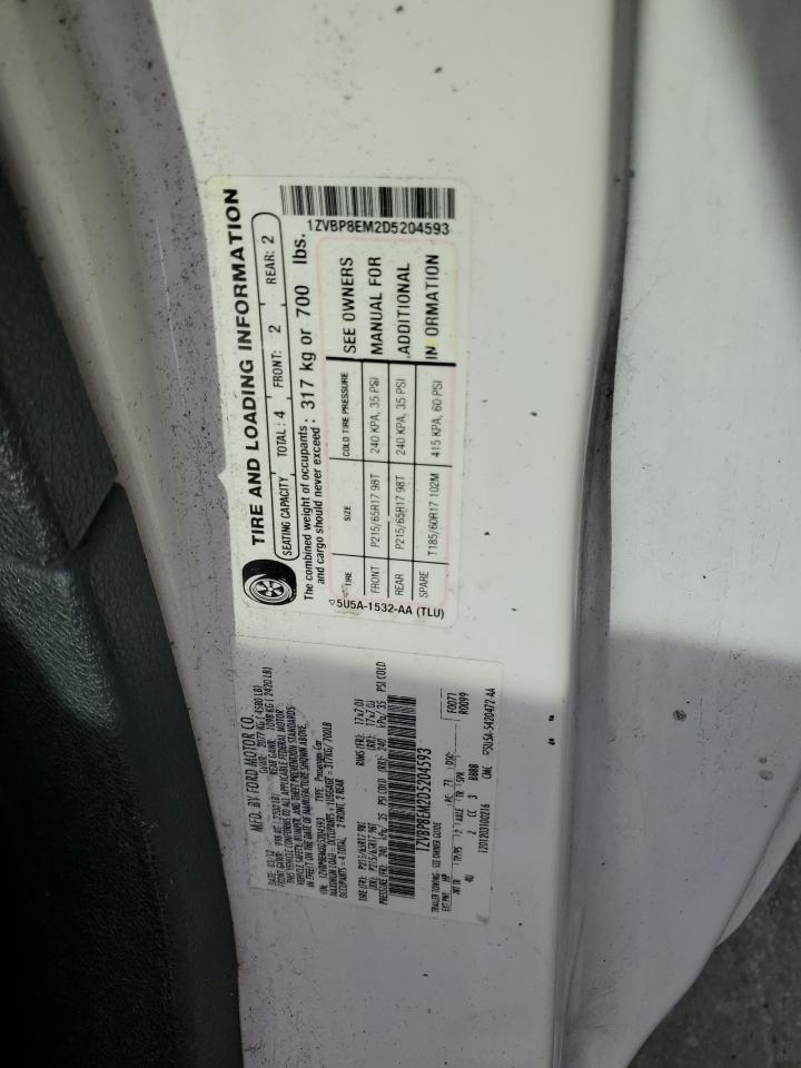 2013 Ford Mustang VIN: 1ZVBP8EM2D5204593 Lot: 80528135