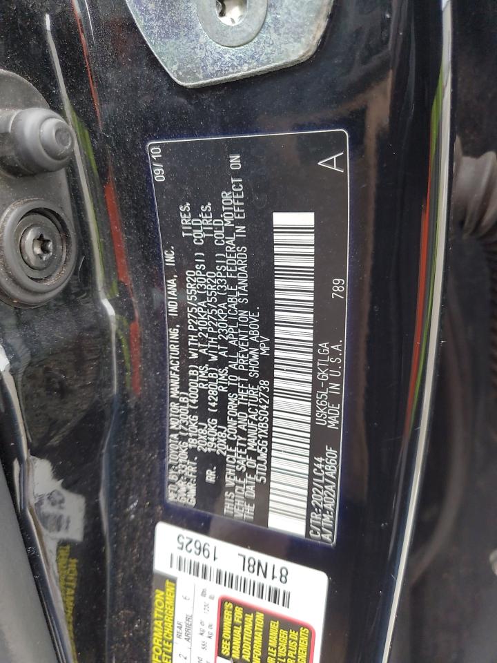 2011 Toyota Sequoia Limited VIN: 5TDJW5G1XBS042738 Lot: 84400015