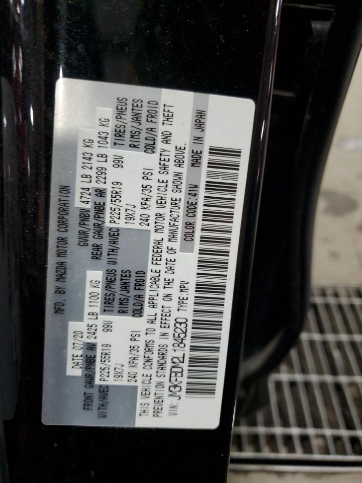 2020 Mazda Cx-5 Grand Touring VIN: JM3KFBDM2L1845230 Lot: 71226325