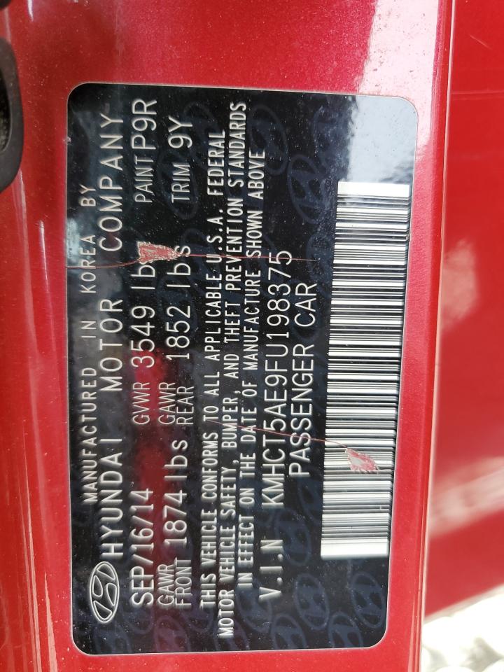 2015 Hyundai Accent Gs VIN: KMHCT5AE9FU198375 Lot: 84440695