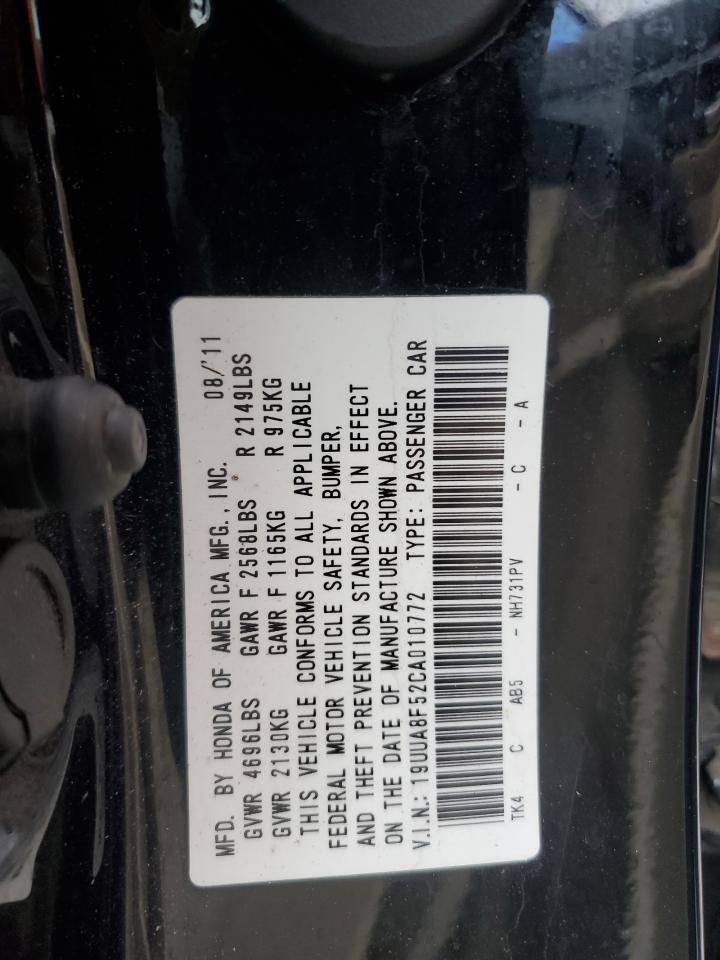 2012 Acura Tl VIN: 19UUA8F52CA010772 Lot: 81450945