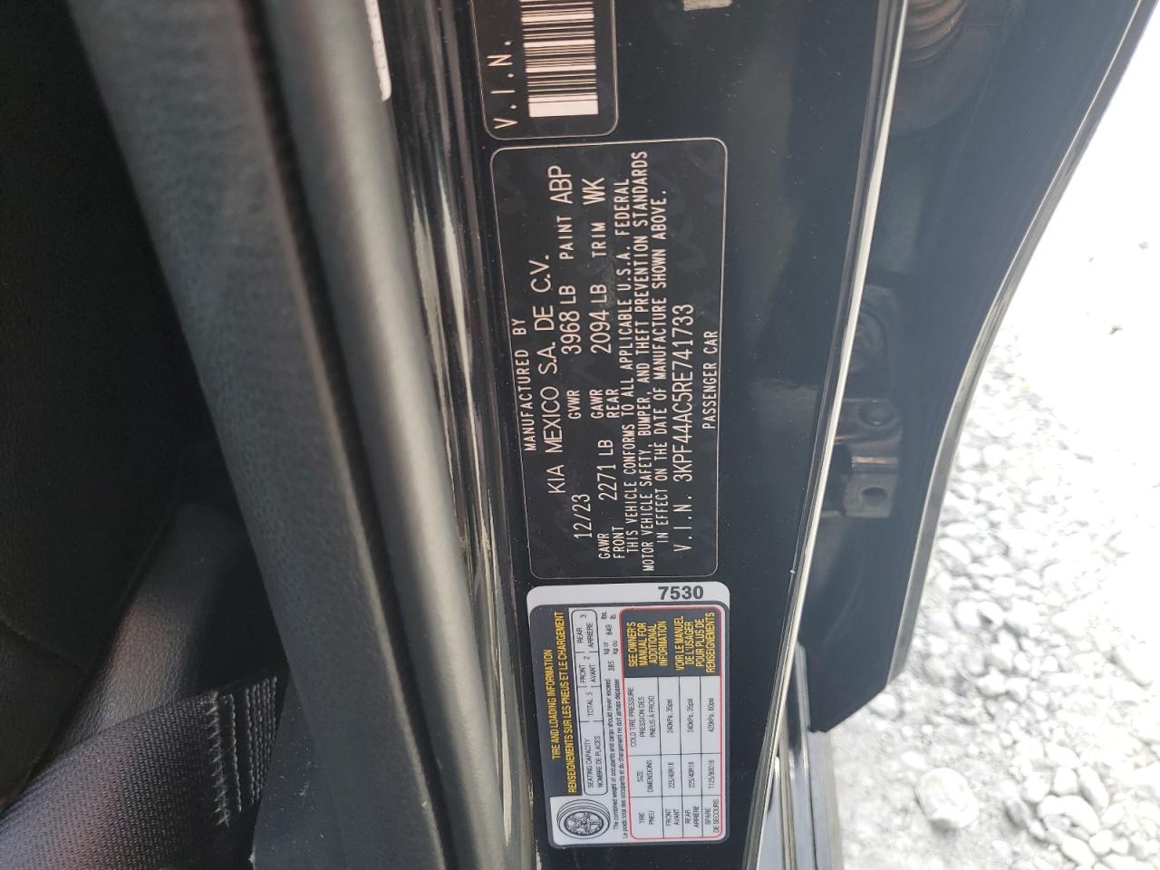 2024 Kia Forte Gt VIN: 3KPF44AC5RE741733 Lot: 80533425