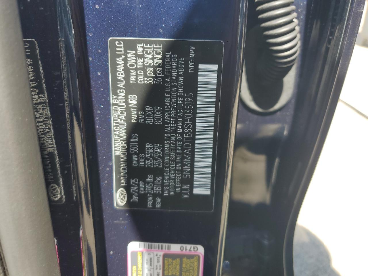 2025 Genesis Gv70 Base VIN: 5NMMADTB8SH035195 Lot: 70917925