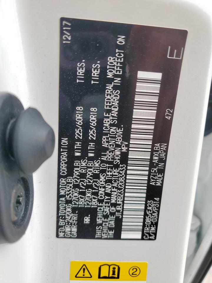 2018 Lexus Nx 300H VIN: JTJBJRBZ3J2083433 Lot: 80924475