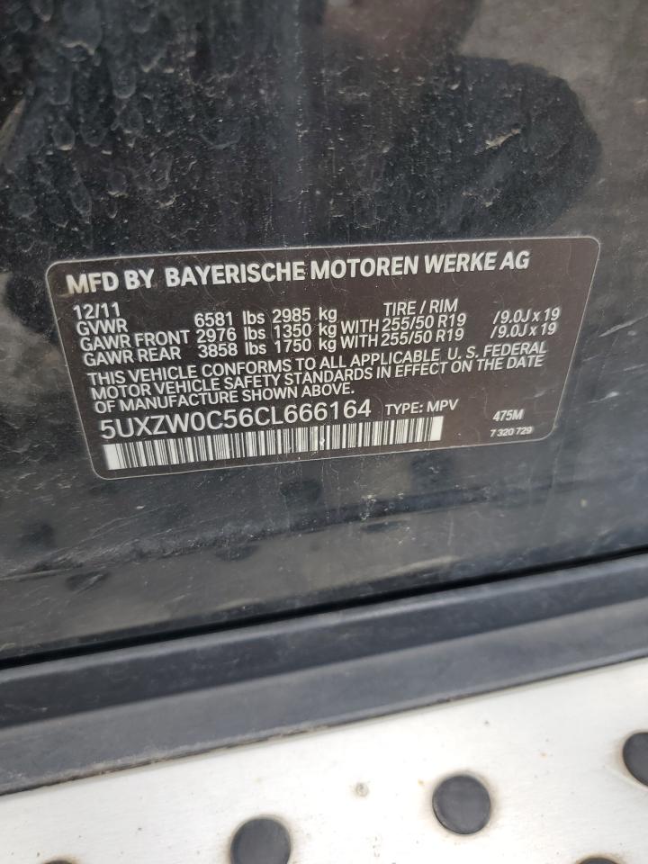 2012 BMW X5 xDrive35D VIN: 5UXZW0C56CL666164 Lot: 81070755