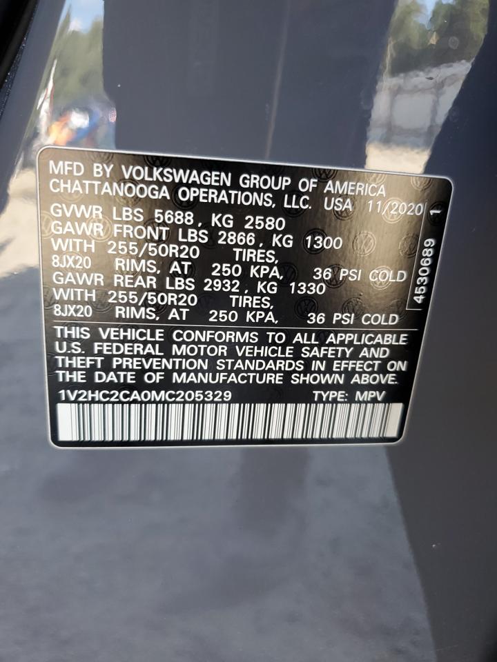 2021 Volkswagen Atlas Cross Sport Se VIN: 1V2HC2CA0MC205329 Lot: 81561825