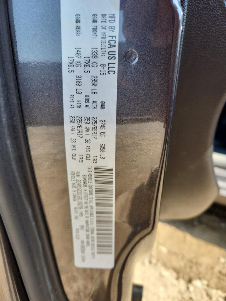 2016 Dodge Grand Caravan Sxt VIN: 2C4RDGCG1GR118278 Lot: 80486445