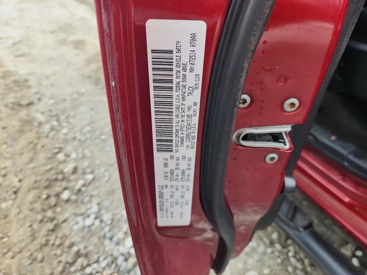 2014 Ram 1500 Sport VIN: 1C6RR6UT9ES413185 Lot: 83942535