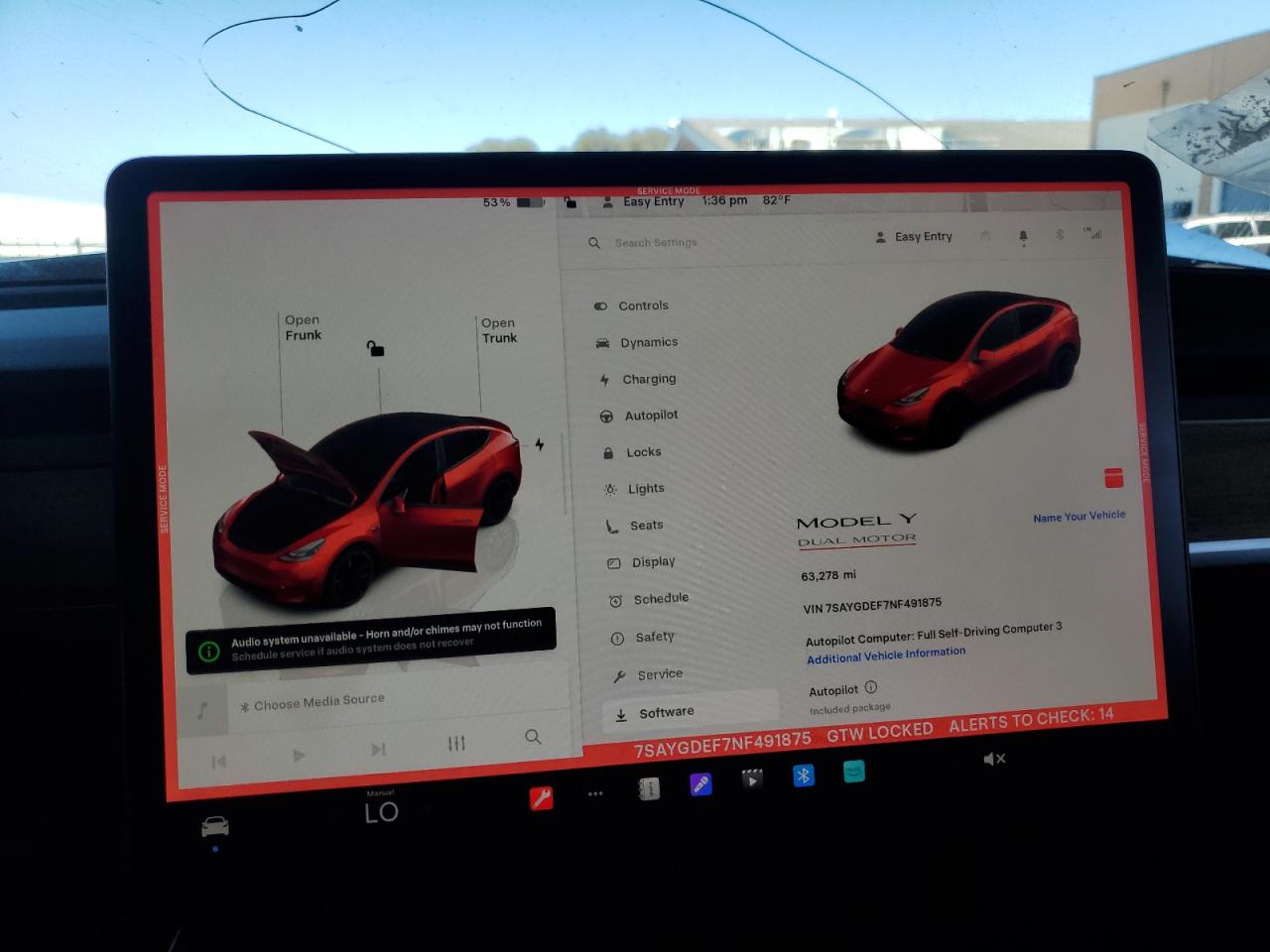 2022 Tesla Model Y VIN: 7SAYGDEF7NF491875 Lot: 81700525