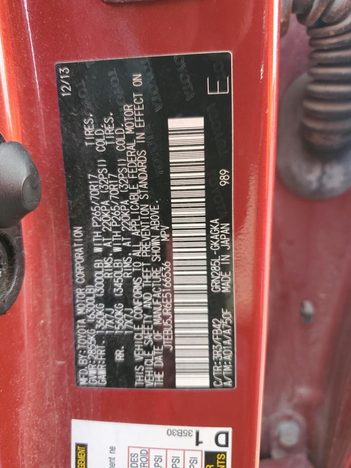 2014 Toyota 4Runner Sr5 VIN: JTEBU5JR6E5166536 Lot: 81931925