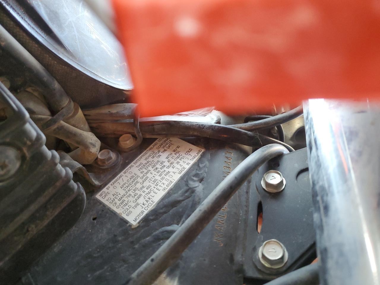 2011 Kawasaki Kl650 E VIN: JKAKLEE1XBDA34437 Lot: 84438155