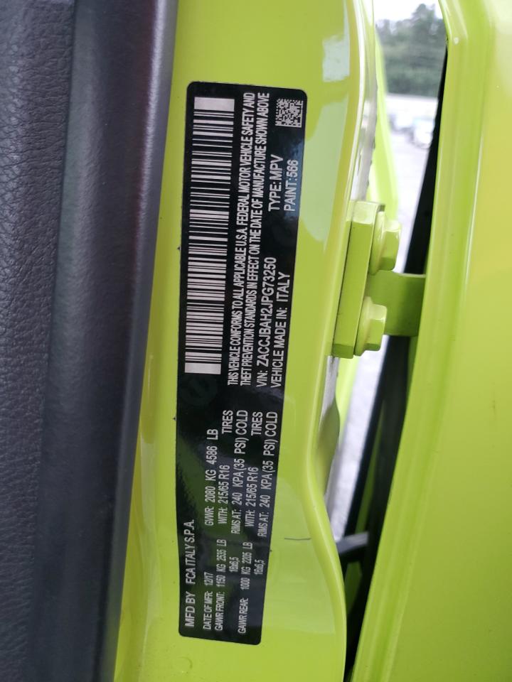 2018 Jeep Renegade Sport VIN: ZACCJBAH2JPG73250 Lot: 81885085