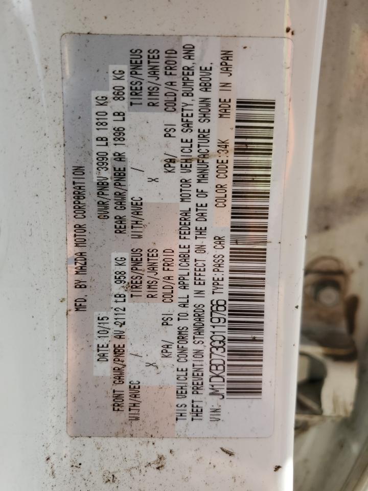 2016 Mazda Cx-3 Grand Touring VIN: JM1DKBD73G0119766 Lot: 72044215