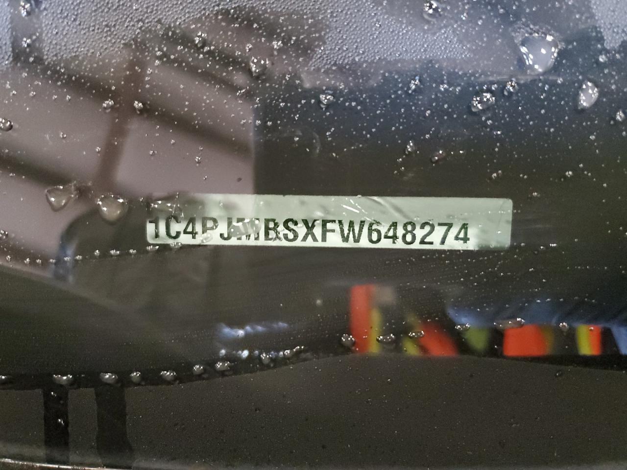 2015 Jeep Cherokee Trailhawk VIN: 1C4PJMBSXFW648274 Lot: 71525195