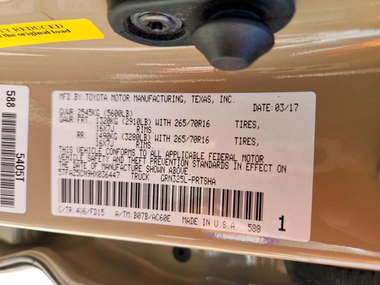 2017 Toyota Tacoma Double Cab VIN: 5TFAZ5CN9HX036447 Lot: 80800805