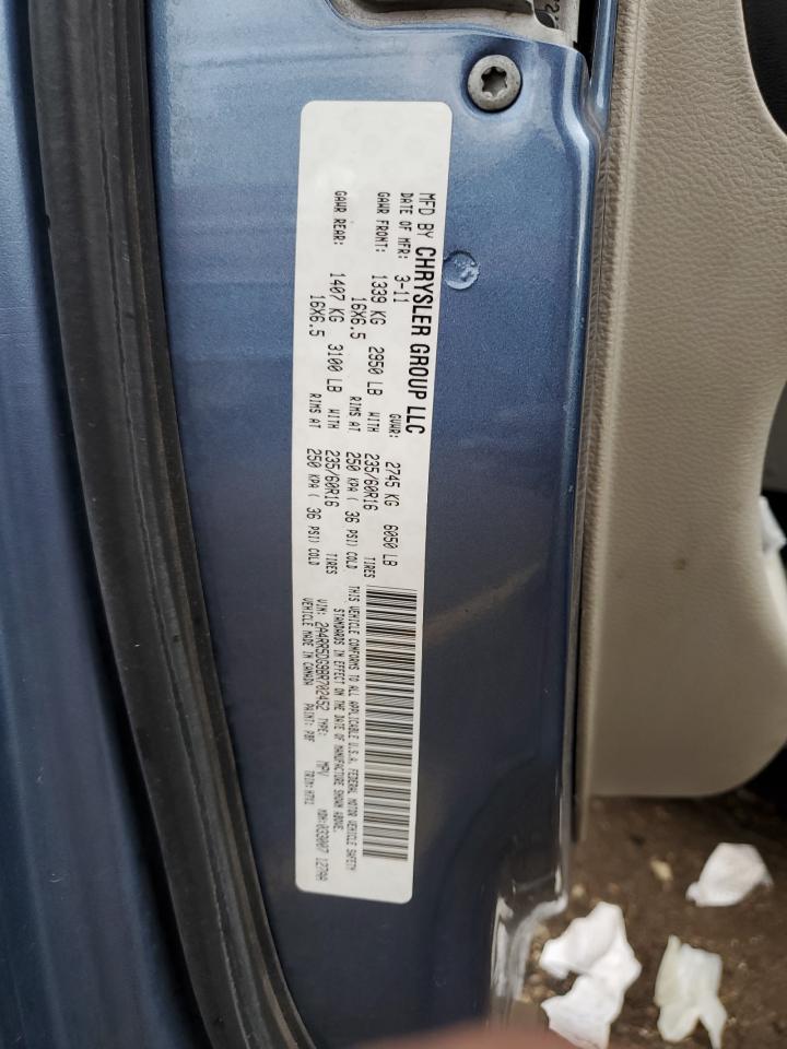 2011 Chrysler Town & Country Touring VIN: 2A4RR5DG9BR702452 Lot: 80757055