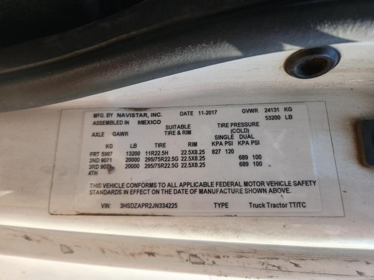2018 International Lt625 Semi Truck VIN: 3HSDZAPR2JN334225 Lot: 69019345