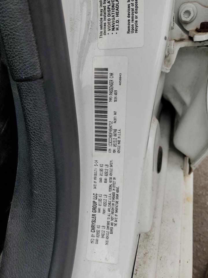 2015 Chrysler 200 Limited VIN: 1C3CCCAB3FN504712 Lot: 81516065