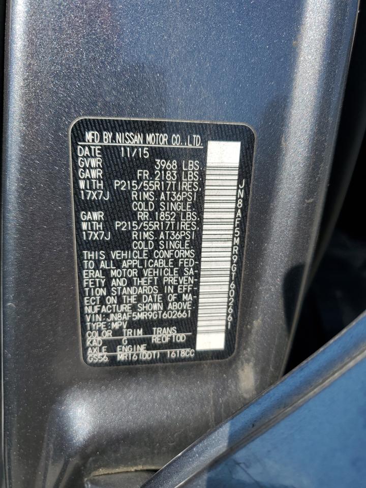 2016 Nissan Juke S VIN: JN8AF5MR9GT602661 Lot: 71801015