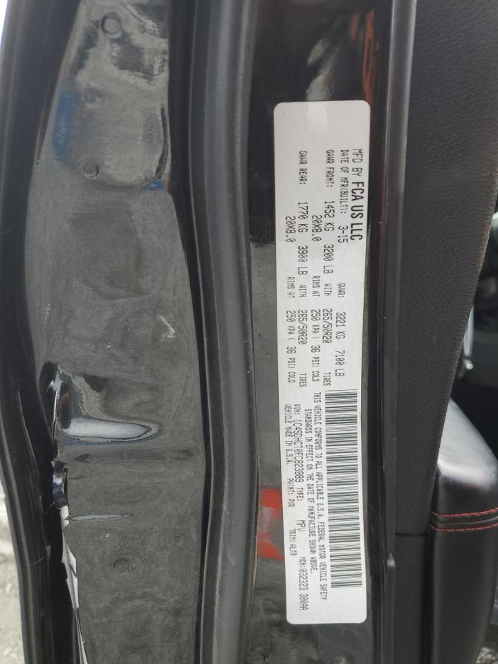 2015 Dodge Durango R/T VIN: 1C4SDHCT0FC823889 Lot: 81945655