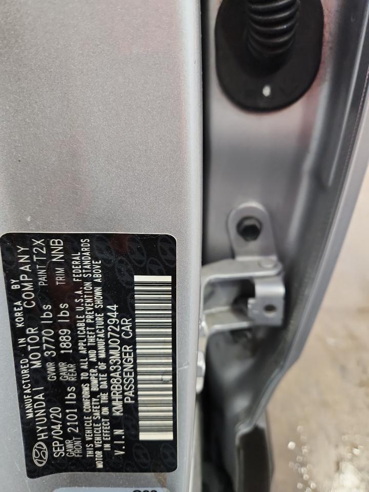 2021 Hyundai Venue Se VIN: KMHRB8A33MU072944 Lot: 80159415