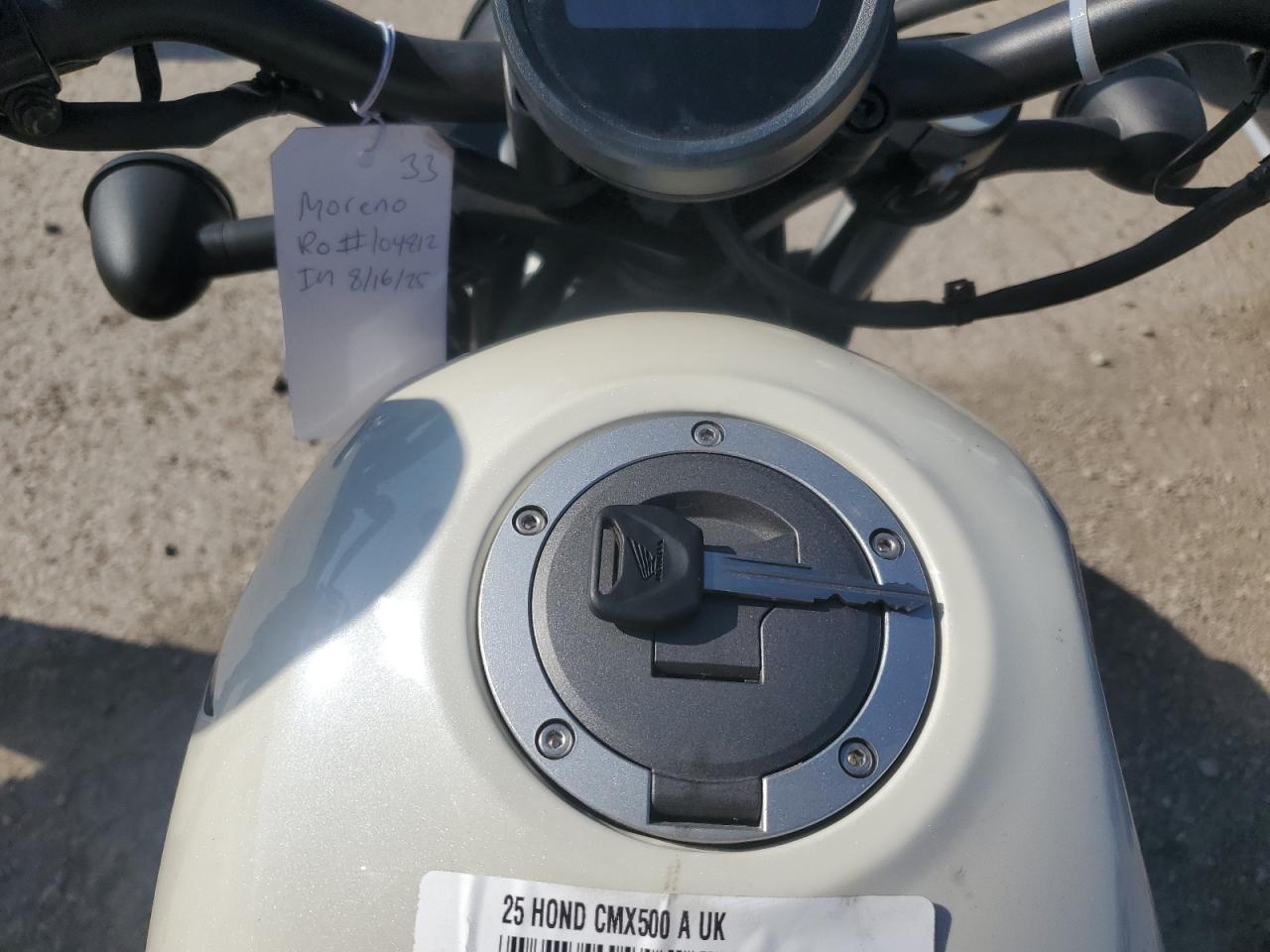 2025 Honda Cmx500 A VIN: MLHPC5654S5800115 Lot: 71680005