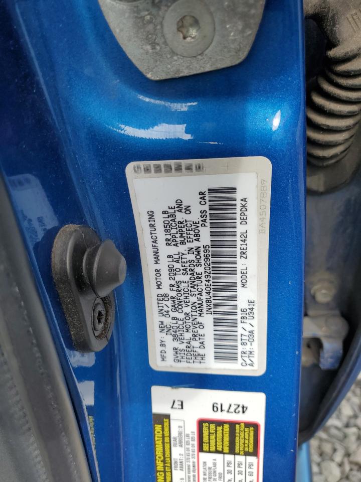 2009 Toyota Corolla Base VIN: 1NXBU40E49Z029695 Lot: 80483235