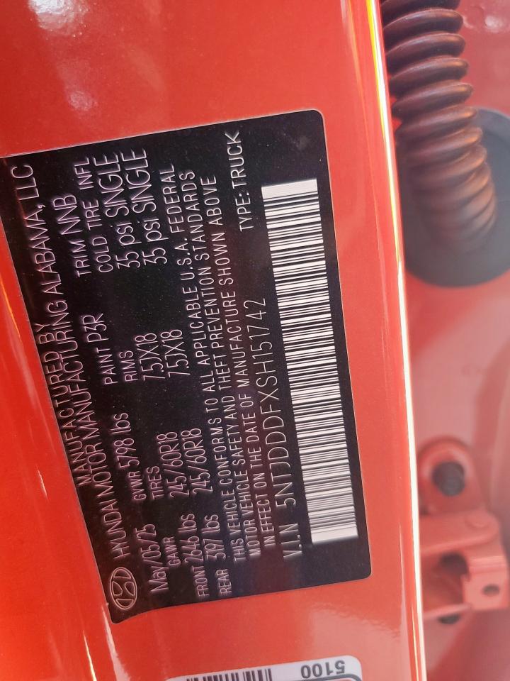 2025 Hyundai Santa Cruz Xrt VIN: 5NTJDDDFXSH151742 Lot: 83954675