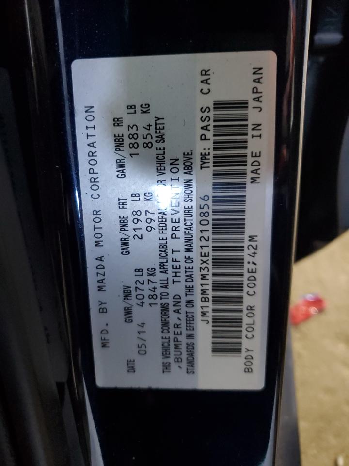 2014 Mazda 3 Grand Touring VIN: JM1BM1M3XE1210856 Lot: 80261465