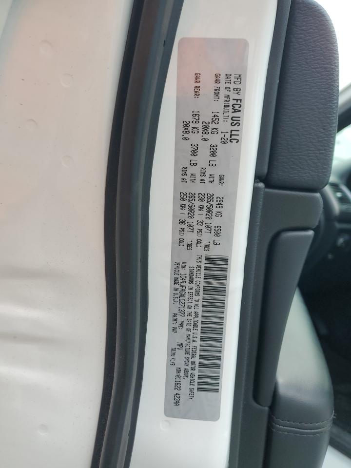 2020 Jeep Grand Cherokee Laredo VIN: 1C4RJFAGXLC271377 Lot: 80880025