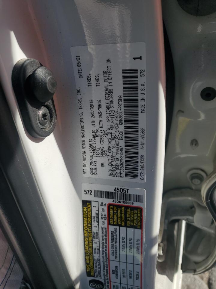 2021 Toyota Tacoma Double Cab VIN: 5TFCZ5AN2MX275487 Lot: 81863565